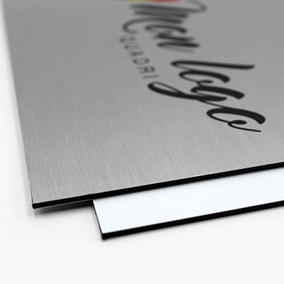 Plaque en aluminium pour gravure 230x180mm, con relief