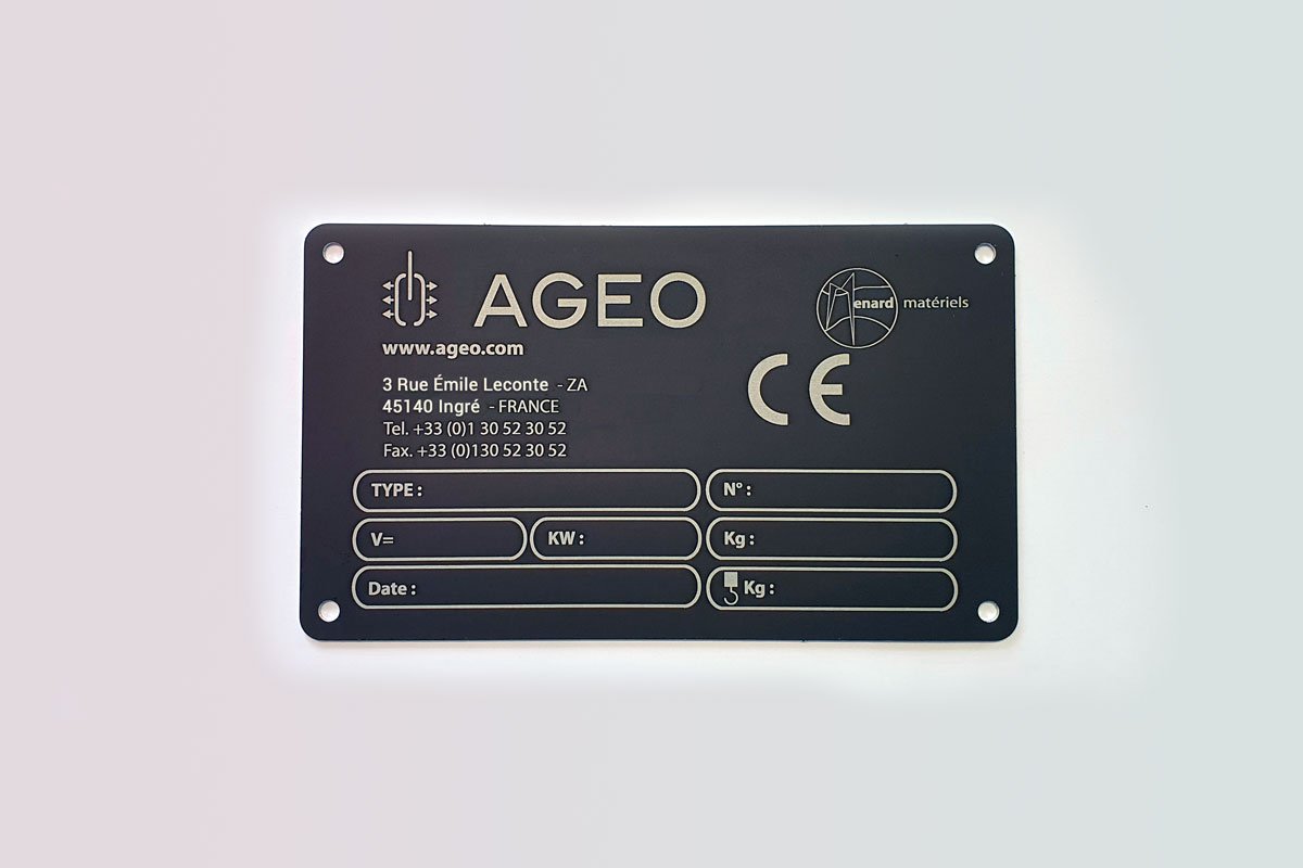 Plaque en aluminium pour gravure 50x15mm, noir, 200 pcs. auto-adhésif -  Shop : Consommables & Matieres pour graveur Laser & CNC